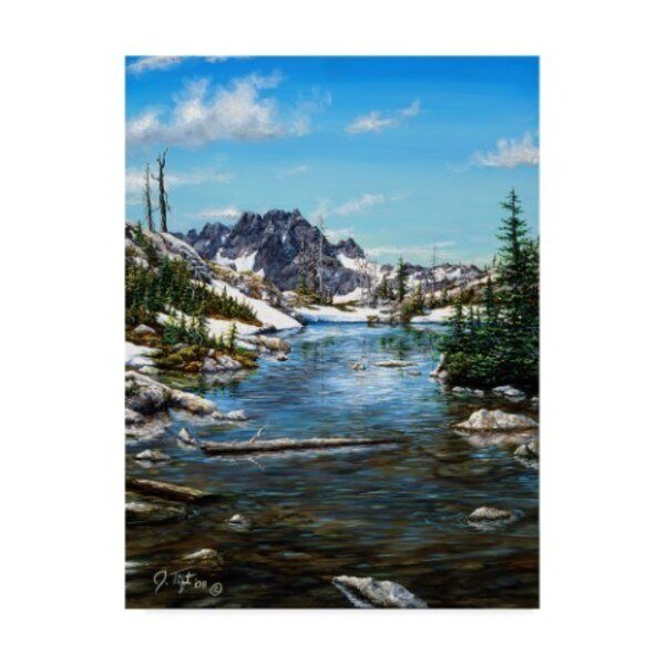 Jeff Tift 'Tarn Painting' Canvas Art, 35x47, Trademark Fine Art, Mfr#: ALI30300-C3547GG